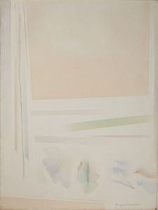 GUARNERI RICCARDO (n. 1933) - DALL'ALTO UN CAMPO ROSA