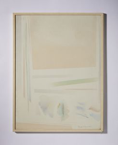 GUARNERI RICCARDO (n. 1933) : DALL'ALTO UN CAMPO ROSA  - Asta Asta 504 | ARTE MODERNA E CONTEMPORANEA Online - Associazione Nazionale - Case d'Asta italiane