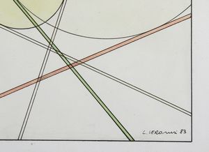 VERONESI LUIGI (1908 - 1998) : COSTRUZIONI SULLE TANGENTI  - Asta Asta 504 | ARTE MODERNA E CONTEMPORANEA Online - Associazione Nazionale - Case d'Asta italiane