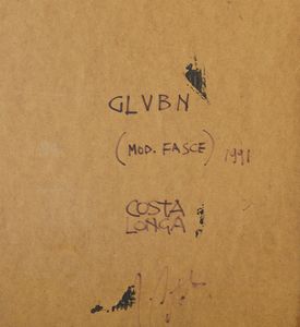 COSTALONGA FRANCO (n. 1933) : GLVBN (MOD. FASCE)  - Asta Asta 504 | ARTE MODERNA E CONTEMPORANEA Online - Associazione Nazionale - Case d'Asta italiane