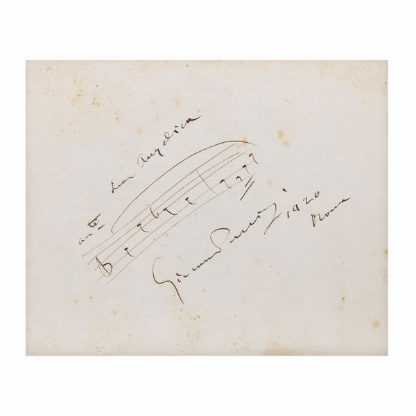 Giacomo Puccini  - Asta Arte Moderna e Contemporanea - Associazione Nazionale - Case d'Asta italiane