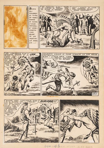 EsseGesse : Il grande Blek  - Asta Maestri del Fumetto: Collezione Oliva - Associazione Nazionale - Case d'Asta italiane