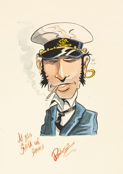 Paolo Cossi : Corto Maltese  - Asta Maestri del Fumetto: Collezione Oliva - Associazione Nazionale - Case d'Asta italiane