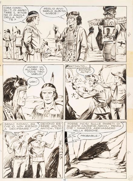 Aurelio Galleppini & Virgilio Muzzi : Tex - Il veliero maledetto  - Asta Maestri del Fumetto: Collezione Oliva - Associazione Nazionale - Case d'Asta italiane