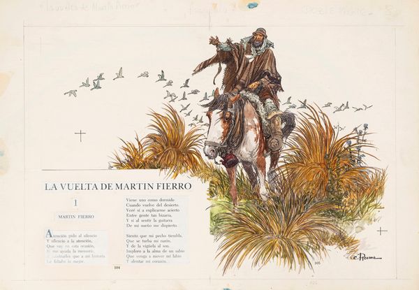 Carlos Roume : Martn Fierro  - Asta Maestri del Fumetto: Collezione Oliva - Associazione Nazionale - Case d'Asta italiane