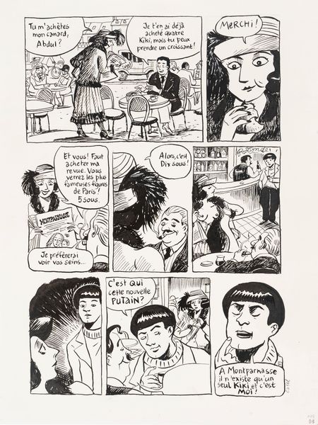 Catel (Catel Muller) : Kiki de Montparnasse  - Asta Maestri del Fumetto: Collezione Oliva - Associazione Nazionale - Case d'Asta italiane