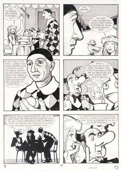 Paolo Bacilieri : Napoleone - L'enigmatico signor Bloom  - Asta Maestri del Fumetto: Collezione Oliva - Associazione Nazionale - Case d'Asta italiane