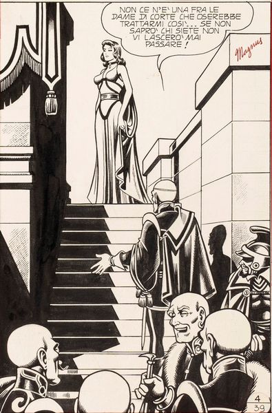 Magnus (Roberto Raviola) : I Briganti - Ombre del palazzo  - Asta Maestri del Fumetto: Collezione Oliva - Associazione Nazionale - Case d'Asta italiane