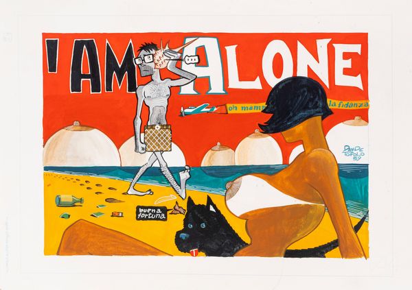 Davide Toffolo : I am alone  - Asta Maestri del Fumetto: Collezione Oliva - Associazione Nazionale - Case d'Asta italiane