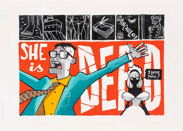 Davide Toffolo : She is dead  - Asta Maestri del Fumetto: Collezione Oliva - Associazione Nazionale - Case d'Asta italiane