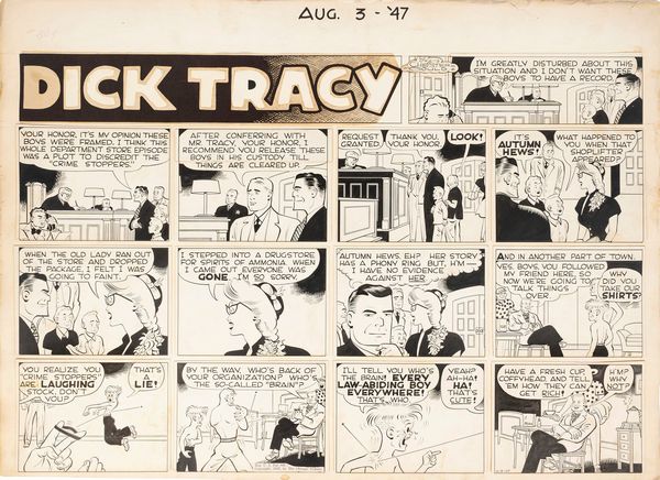 Chester Gould : Dick Tracy  - Asta Maestri del Fumetto: Collezione Oliva - Associazione Nazionale - Case d'Asta italiane