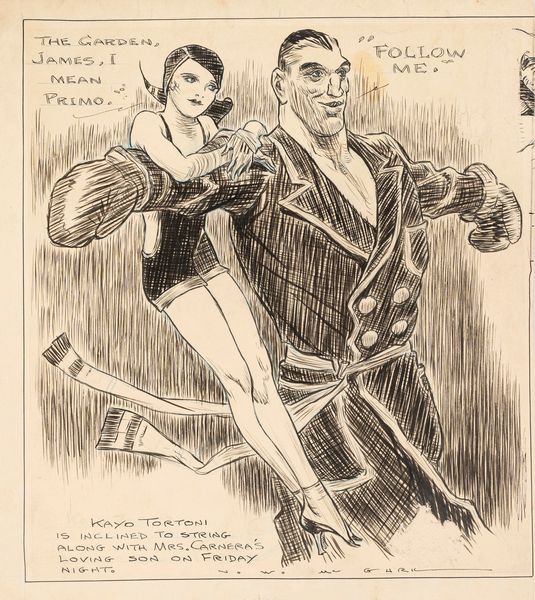 Joseph W. McGurk : Primo Carnera e Kayo Tortoni  - Asta Maestri del Fumetto: Collezione Oliva - Associazione Nazionale - Case d'Asta italiane