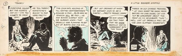 Milton Caniff : Terry and the Pirates - A little business minding  - Asta Maestri del Fumetto: Collezione Oliva - Associazione Nazionale - Case d'Asta italiane