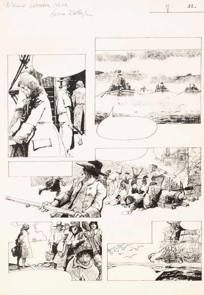 Dino Battaglia : William Dampier: filibustiere e naturalista  - Asta Maestri del Fumetto: Collezione Oliva - Associazione Nazionale - Case d'Asta italiane