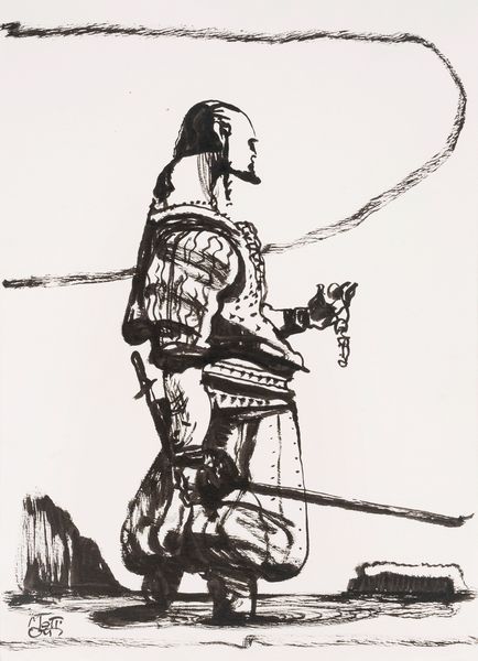 Lorenzo Mattotti : Caboto  - Asta Maestri del Fumetto: Collezione Oliva - Associazione Nazionale - Case d'Asta italiane