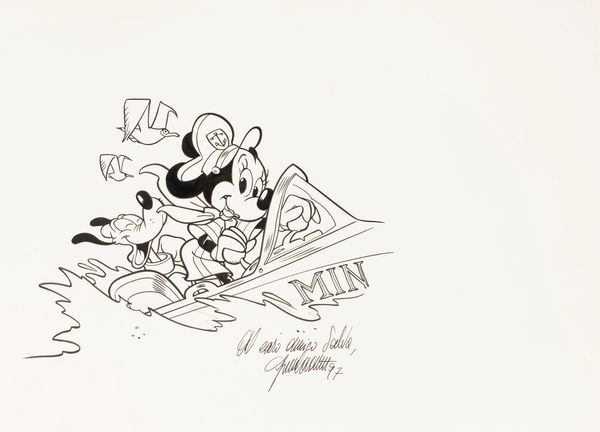 Giorgio Cavazzano : Minni & company  - Asta Maestri del Fumetto: Collezione Oliva - Associazione Nazionale - Case d'Asta italiane