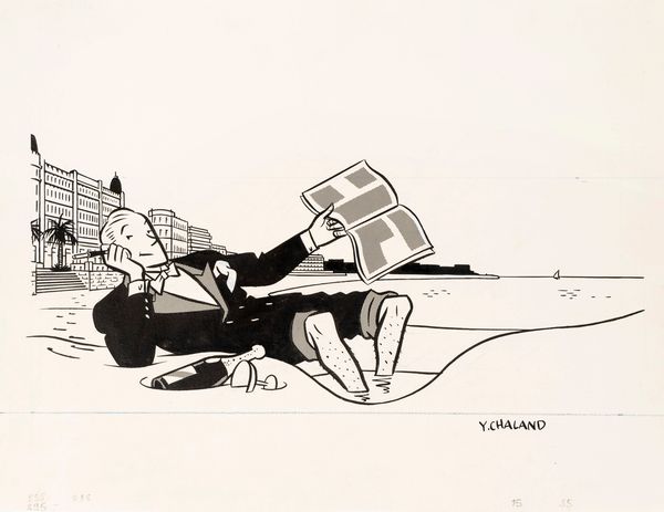 Yves Chaland : Bonnes Vacances  - Asta Maestri del Fumetto: Collezione Oliva - Associazione Nazionale - Case d'Asta italiane