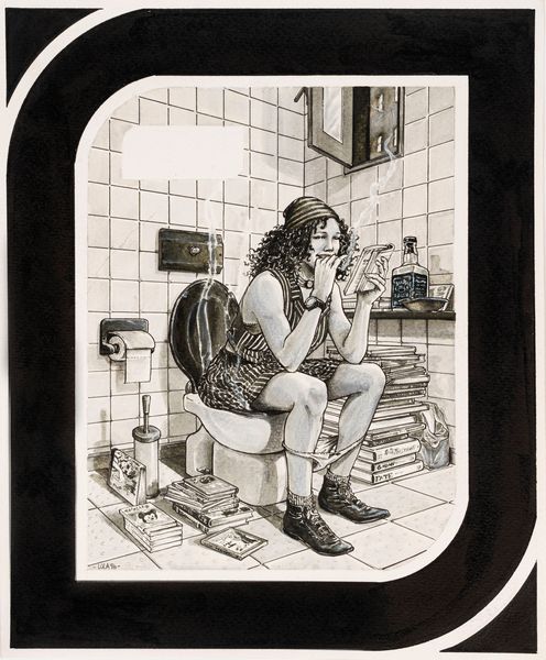 Lola Airaghi : La lettrice  - Asta Maestri del Fumetto: Collezione Oliva - Associazione Nazionale - Case d'Asta italiane