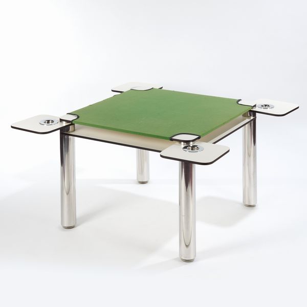 JOE COLOMBO : Tavolino Poker  - Asta LA CASA DELL'ARCHITETTO Asta di Design - Associazione Nazionale - Case d'Asta italiane