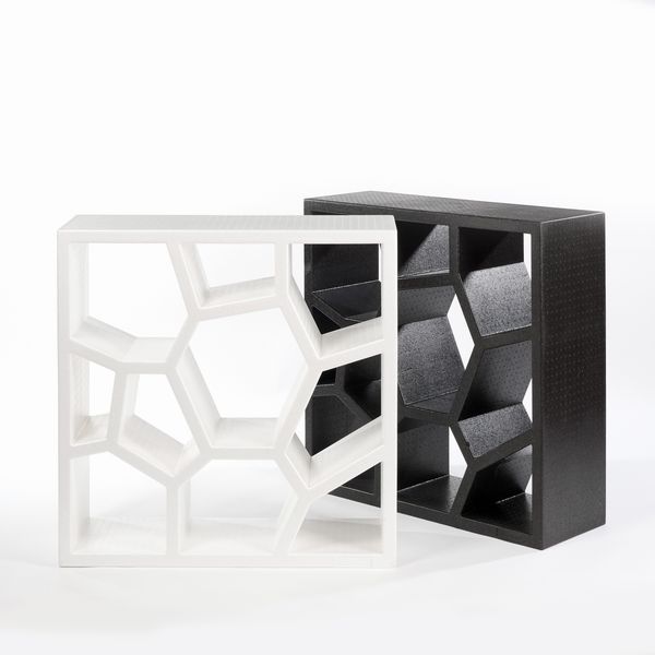 Sean Yoo : Due librerie Opus Incertum  - Asta LA CASA DELL'ARCHITETTO Asta di Design - Associazione Nazionale - Case d'Asta italiane