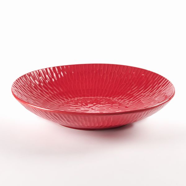 Ciotola in ceramica rossa  - Asta LA CASA DELL'ARCHITETTO Asta di Design - Associazione Nazionale - Case d'Asta italiane