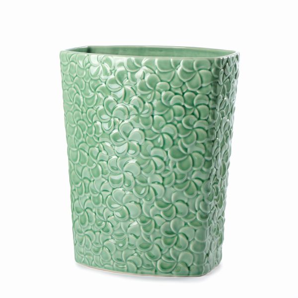 Vaso in ceramica verde  - Asta LA CASA DELL'ARCHITETTO Asta di Design - Associazione Nazionale - Case d'Asta italiane