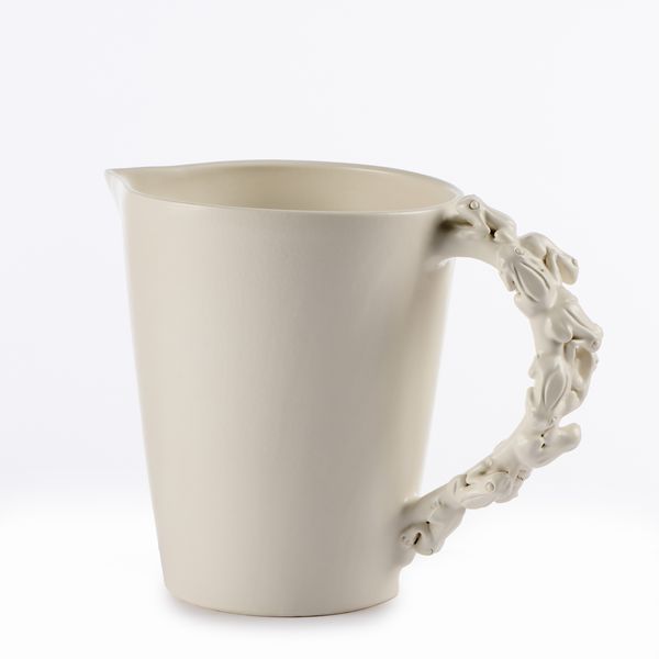 Caraffa in ceramica bianca  - Asta LA CASA DELL'ARCHITETTO Asta di Design - Associazione Nazionale - Case d'Asta italiane