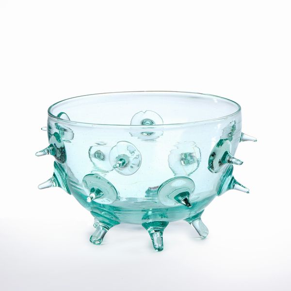 Vaso in vetro trasparente colorato  - Asta LA CASA DELL'ARCHITETTO Asta di Design - Associazione Nazionale - Case d'Asta italiane