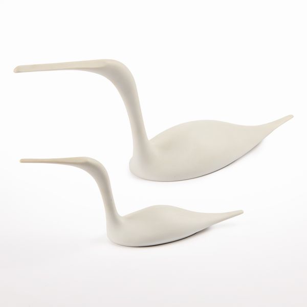 TAPIO WIRKKALA : Coppia di uccelli in porcellana  - Asta LA CASA DELL'ARCHITETTO Asta di Design - Associazione Nazionale - Case d'Asta italiane