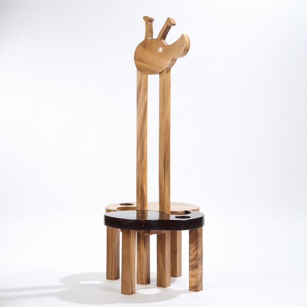 Federica Grattapaglia : Seduta-scultura in legno  - Asta LA CASA DELL'ARCHITETTO Asta di Design - Associazione Nazionale - Case d'Asta italiane