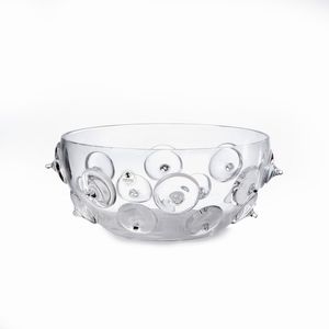 DAVID PALTERER - Coppa in vetro trasparente incolore