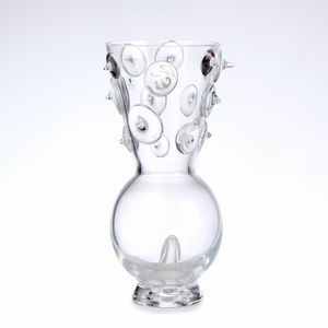 DAVID PALTERER - Vaso in vetro trasparente incolore