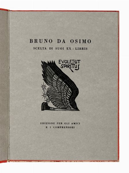 BRUNO DA OSIMO : Scelta di suoi ex-libris.  - Asta Libri, autografi e manoscritti - Associazione Nazionale - Case d'Asta italiane