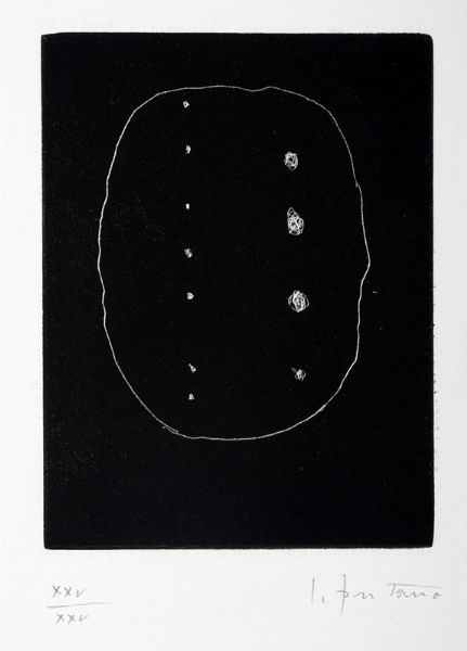 LUCIO FONTANA : Dix eaux-fortes. Illustres par Alain Jouffroy. L'pe dans l'eau. En hommage  Lucio Fontana.  - Asta Libri, autografi e manoscritti - Associazione Nazionale - Case d'Asta italiane