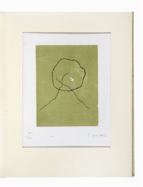 LUCIO FONTANA : Dix eaux-fortes. Illustres par Alain Jouffroy. L'pe dans l'eau. En hommage  Lucio Fontana.  - Asta Libri, autografi e manoscritti - Associazione Nazionale - Case d'Asta italiane