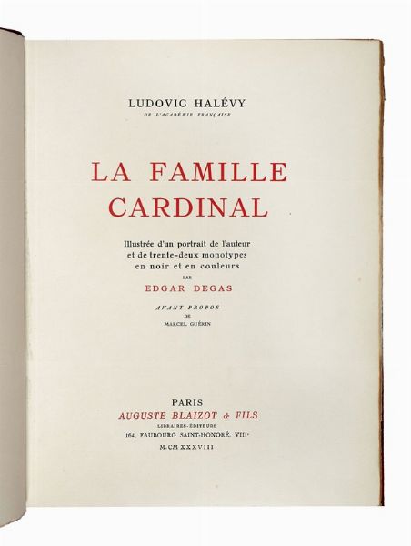 LUDOVIC HALVY : La Famille Cardinal...  - Asta Libri, autografi e manoscritti - Associazione Nazionale - Case d'Asta italiane