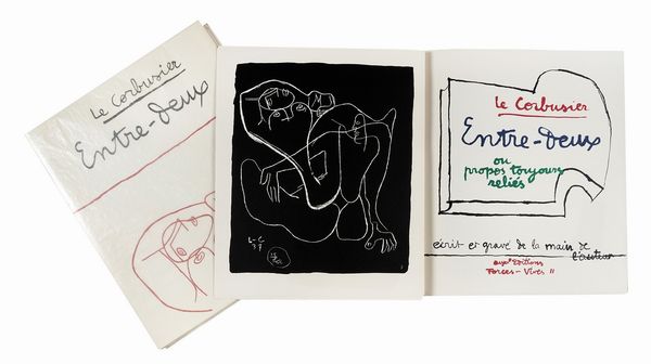 LE CORBUSIER [PSEUD. DI JEANNERET-GRIS CHARLES-EDOUARD] : Entre-deux ou propos toujours rlis, crit et grav de la main de l?auteur.  - Asta Libri, autografi e manoscritti - Associazione Nazionale - Case d'Asta italiane