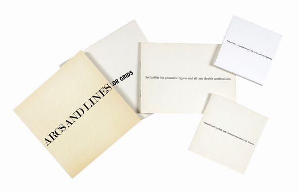SOL [PSEUD. DI LEWITT SOLOMON] LEWITT : Raccolta di 5 opere di Sol LeWitt.  - Asta Libri, autografi e manoscritti - Associazione Nazionale - Case d'Asta italiane