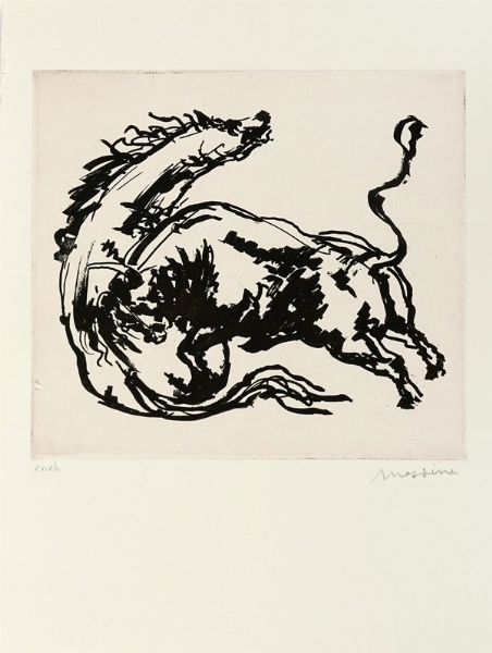 Francesco Messina : Cavalli e Tori.  - Asta Libri, autografi e manoscritti - Associazione Nazionale - Case d'Asta italiane