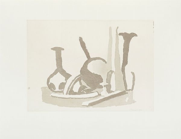 Giorgio Morandi : 50 acquarelli di Giorgio Morandi.  - Asta Libri, autografi e manoscritti - Associazione Nazionale - Case d'Asta italiane