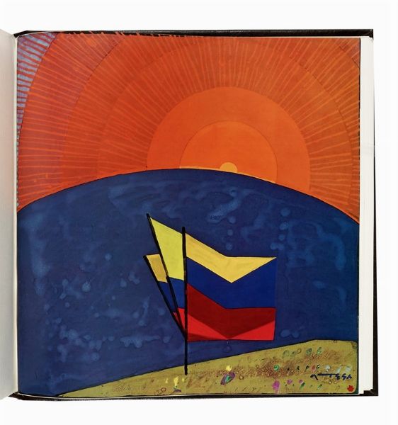 Jos Ortega : Simon Bolivar. Illustrazioni di Jos Ortega. Traduzioni dallo spagnolo all'italiano di Francesco Tentori Montalto.  - Asta Libri, autografi e manoscritti - Associazione Nazionale - Case d'Asta italiane