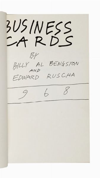 Edward Ruscha : Business Cards.  - Asta Libri, autografi e manoscritti - Associazione Nazionale - Case d'Asta italiane