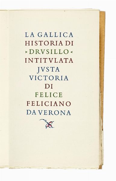 Torquato Tasso : Lotto di 4 opere dell'Officina Bodoni.  - Asta Libri, autografi e manoscritti - Associazione Nazionale - Case d'Asta italiane