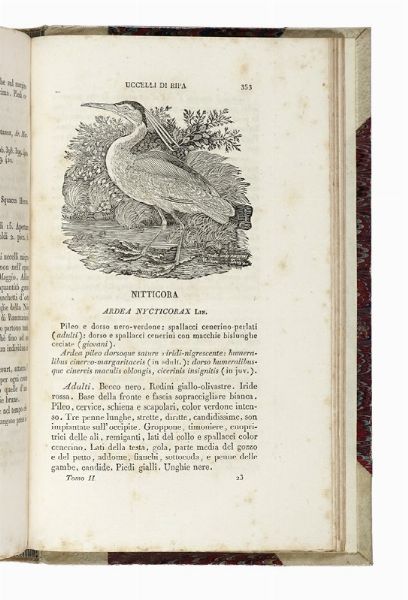 Paolo Savi : Ornitologia toscana ossia Descrizione e storia degli uccelli che trovansi nella Toscana [...] Tomo primo [-terzo].  - Asta Libri, autografi e manoscritti - Associazione Nazionale - Case d'Asta italiane