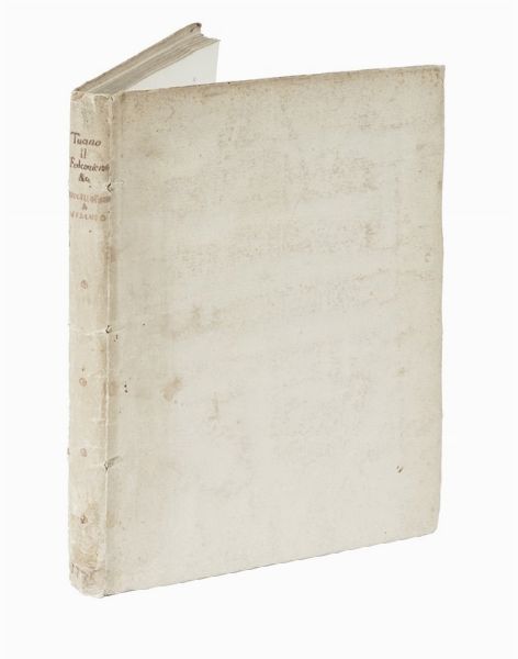 JACQUES AUGUSTE (DE) THOU : Il falconiere [...] Coll'uccellatura a vischio?  - Asta Libri, autografi e manoscritti - Associazione Nazionale - Case d'Asta italiane