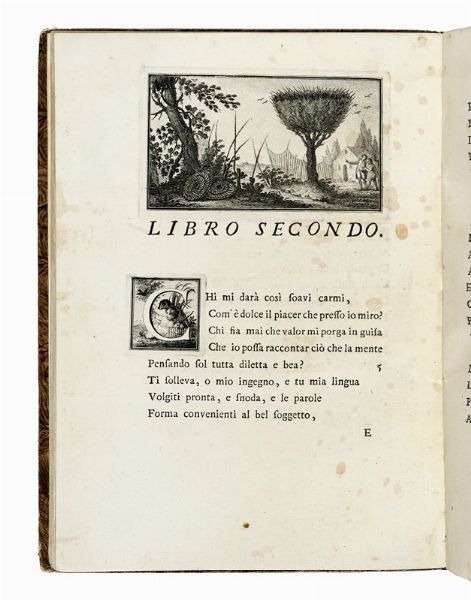 ANTONIO TIRABOSCO : L'uccellagione libri trè  - Asta Libri, autografi e manoscritti - Associazione Nazionale - Case d'Asta italiane