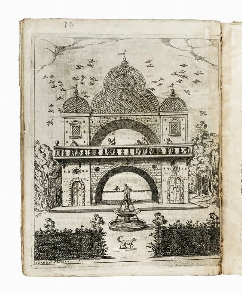 ANTONIO VALLI : Il canto de gl'augelli, opera nova [...] dove si dichiara la natura di sessanta sorte di Ucelli [...] Con le loro figure, et vinti sorti de di Caccie, cavate dal naturale da Antonio Tempesti.  - Asta Libri, autografi e manoscritti - Associazione Nazionale - Case d'Asta italiane