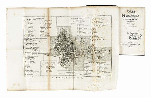 Descrizione di Catania e delle cose notevoli nei dintorni...  - Asta Libri, autografi e manoscritti - Associazione Nazionale - Case d'Asta italiane
