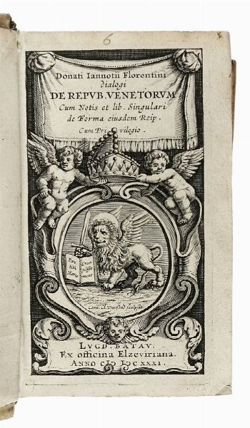 Donato Giannotti : Donati Iannotii Florentini Dialogi de repub. Venetorum...  - Asta Libri, autografi e manoscritti - Associazione Nazionale - Case d'Asta italiane