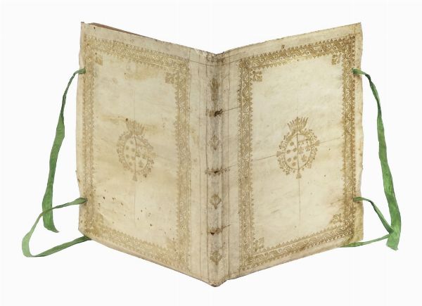 GIOVANNI ANDREA MONIGLIA : Il Mondo Festeggiante. Balletto a cavallo fatto nel teatro congiunto al Palazzo del Sereniss. Gran Duca, per le reali nozze de' serenissimi principi Cosimo Terzo di Toscana, e Margherita Luisa d'Orleans.  - Asta Libri, autografi e manoscritti - Associazione Nazionale - Case d'Asta italiane